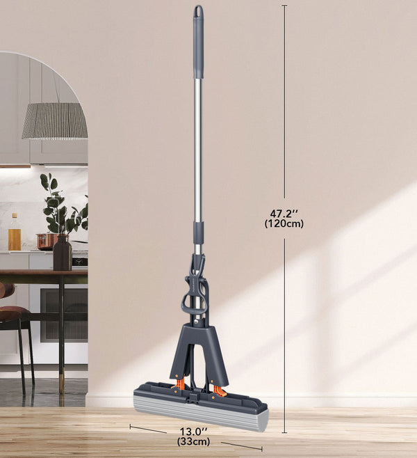 Joybos® Self-Wringing Sponge Mops For Floor Cleaning Squeeze Z175