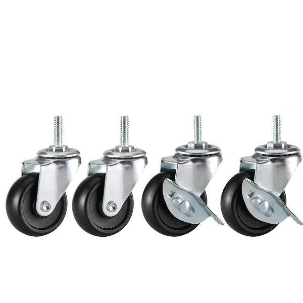 Wheels Storage Metal Shelf Casters for Replace Metal Shelving Leveling Feet