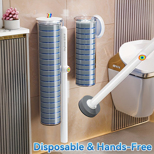 Joybos® Disposable Wall-Mounted Toilet Brush With 6/18/36 PCS Refills