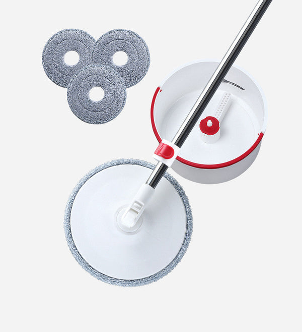Joybos® Spin Mop & Bucket with Wringer Set（4 Pads）