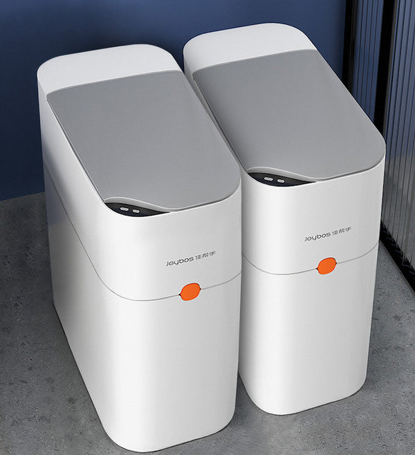 Joybos® 10L Slim White Bathroom Trash Can With Lid